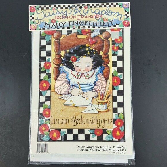 Mary Engelbreit Daisy Kingdom Iron-On Transfer Affectionally Yours 6554 NEW - Picture 1 of 3